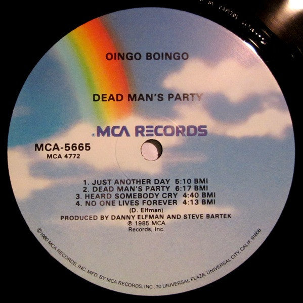 Oingo Boingo : Dead Man's Party (LP, Album, Glo)