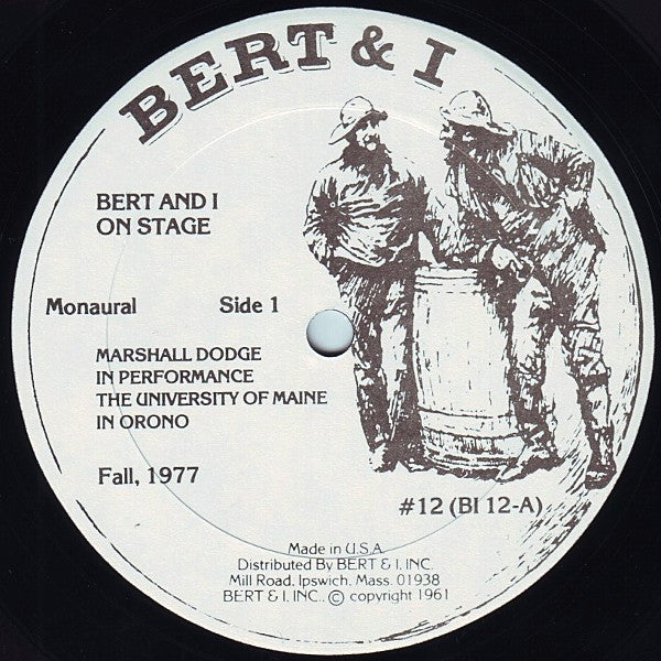 Marshall Dodge : Bert And I ... On Stage (LP, Album, Mono)