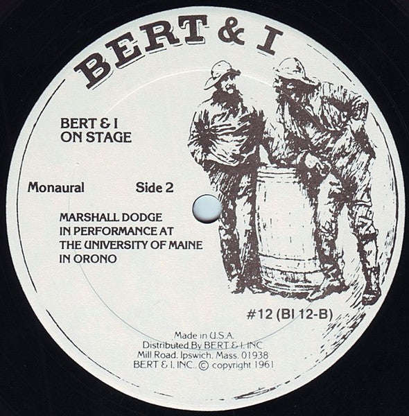 Marshall Dodge : Bert And I ... On Stage (LP, Album, Mono)