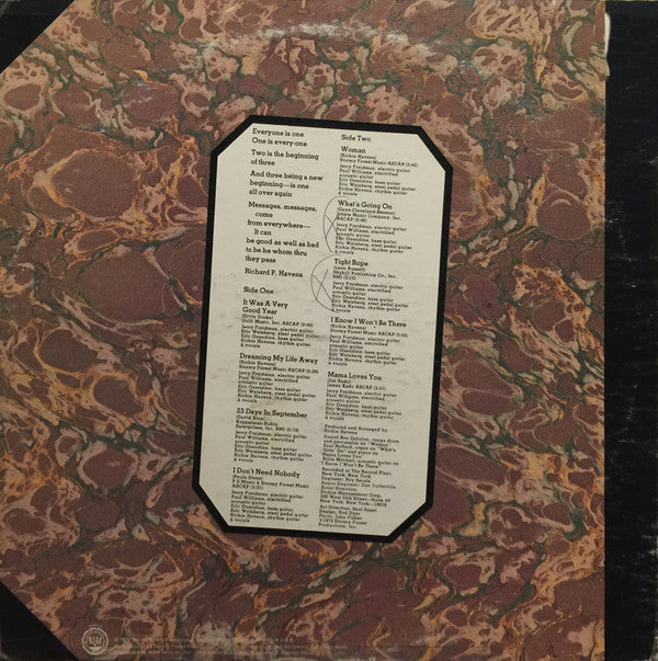 Richie Havens : Portfolio (LP, Album, Promo, Gat)