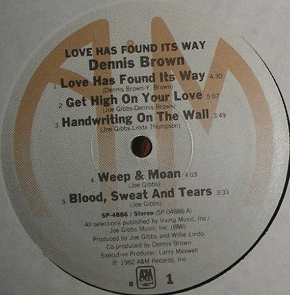 Dennis Brown : Love Has Found Its Way (LP, Album, B-E)