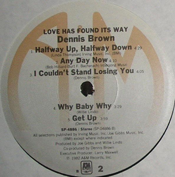 Dennis Brown : Love Has Found Its Way (LP, Album, B-E)