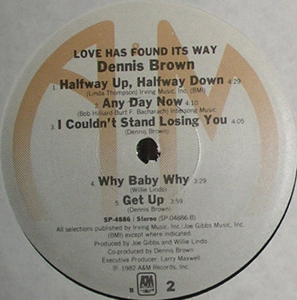 Dennis Brown : Love Has Found Its Way (LP, Album, B-E)
