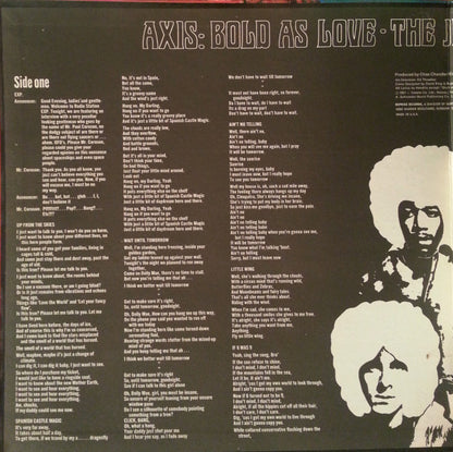 The Jimi Hendrix Experience : Axis: Bold As Love (LP, Album, RE, San)