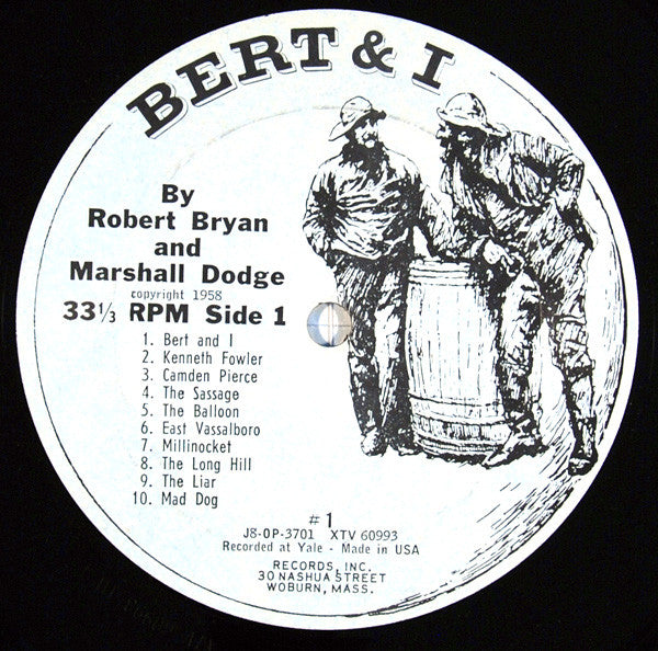 Robert Bryan (2) And Marshall Dodge : Bert And I... And Other Stories From Down East (LP, Album, Mono, Pit)
