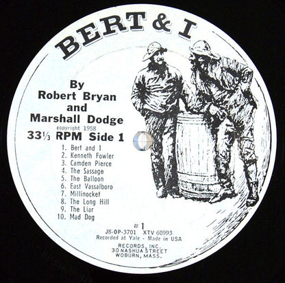 Robert Bryan (2) And Marshall Dodge : Bert And I... And Other Stories From Down East (LP, Album, Mono, Pit)