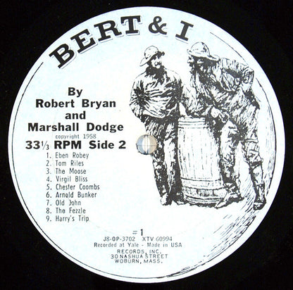 Robert Bryan (2) And Marshall Dodge : Bert And I... And Other Stories From Down East (LP, Album, Mono, Pit)