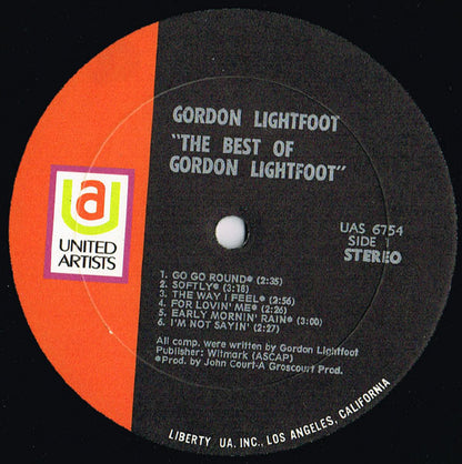 Gordon Lightfoot : The Best Of Gordon Lightfoot (LP, Comp, All)
