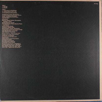 Earth, Wind And Fire* : The Need Of Love (LP, Album, Pit)