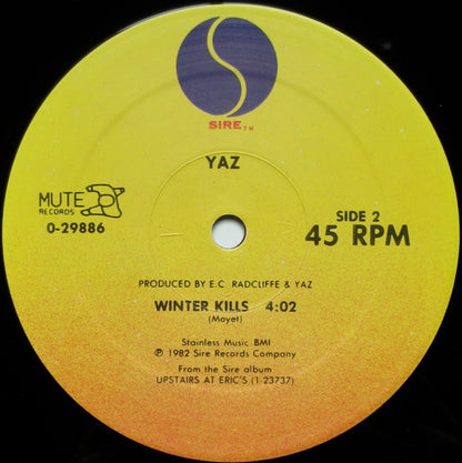 Yaz* : Don't Go - Re-Mixes (12", Single, P/Mixed, RP, Spe)