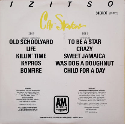 Cat Stevens : Izitso (LP, Album, Ter)