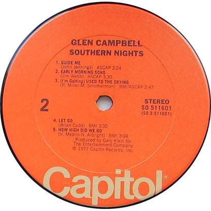 Glen Campbell : Southern Nights (LP, Album, Club, San)