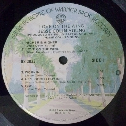 Jesse Colin Young : Love On The Wing (LP, Album, Win)
