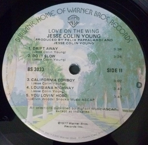 Jesse Colin Young : Love On The Wing (LP, Album, Win)