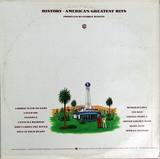 America (2) : History · America's Greatest Hits (LP, Comp, RE, Gol)