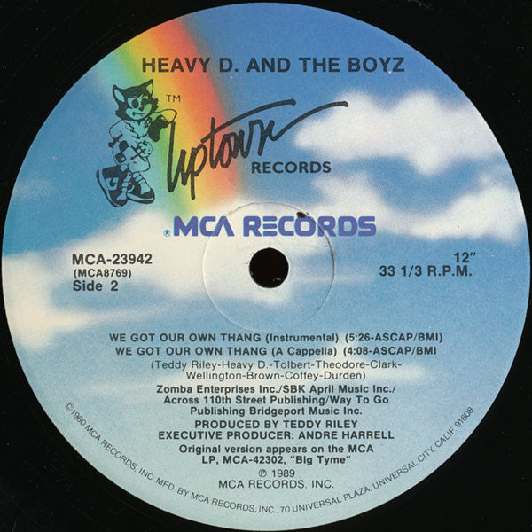 Heavy D. & The Boyz : We Got Our Own Thang (12", Single, Pin)