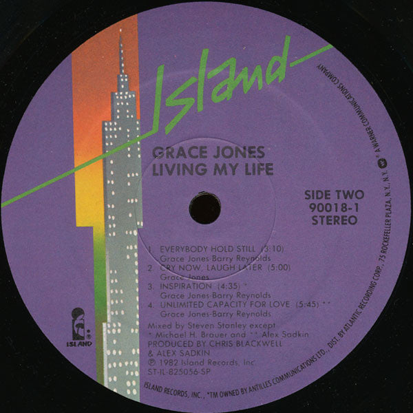 Grace Jones : Living My Life (LP, Album, Spe)