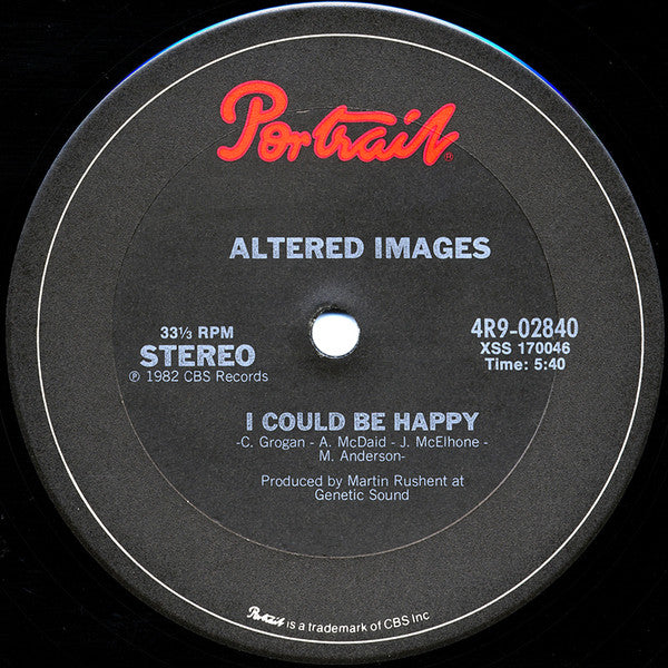 Altered Images : I Could Be Happy (12")