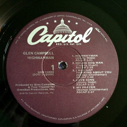 Glen Campbell : Highwayman (LP, Album)