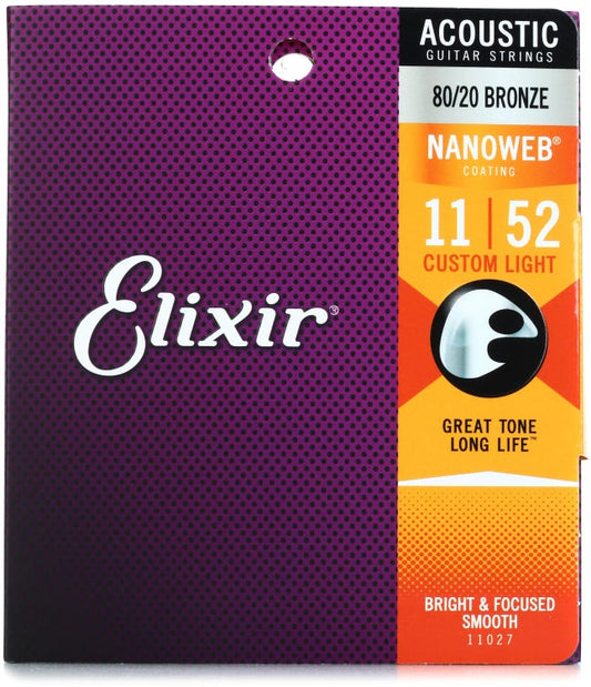 Elixir Acoustic Bronze 80/20 11-52