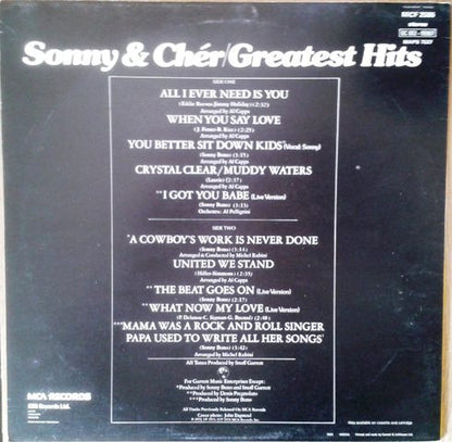 Sonny & Cher : Greatest Hits (LP, Comp)