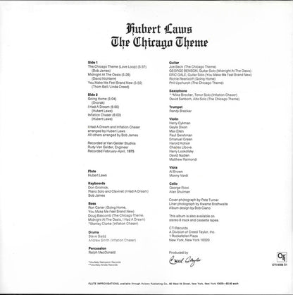 Hubert Laws : The Chicago Theme (LP, Album, Gat)