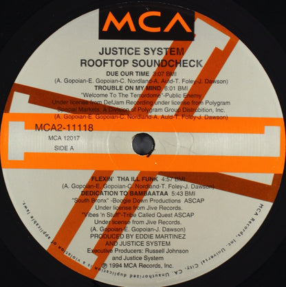 Justice System : Rooftop Soundcheck (2xLP, Album, Ltd, Num)