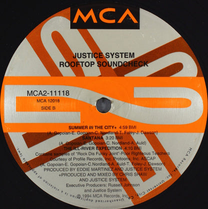 Justice System : Rooftop Soundcheck (2xLP, Album, Ltd, Num)