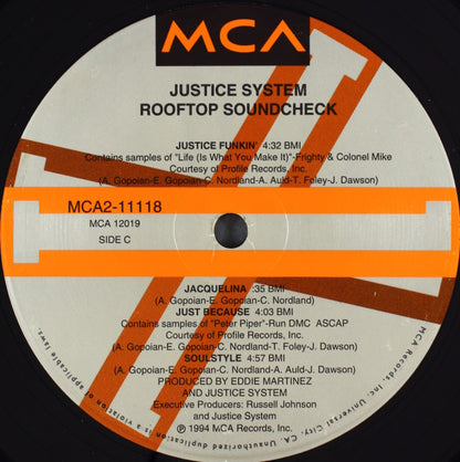 Justice System : Rooftop Soundcheck (2xLP, Album, Ltd, Num)