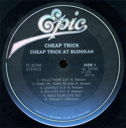 Cheap Trick : Cheap Trick At Budokan (LP, Album, Ter)