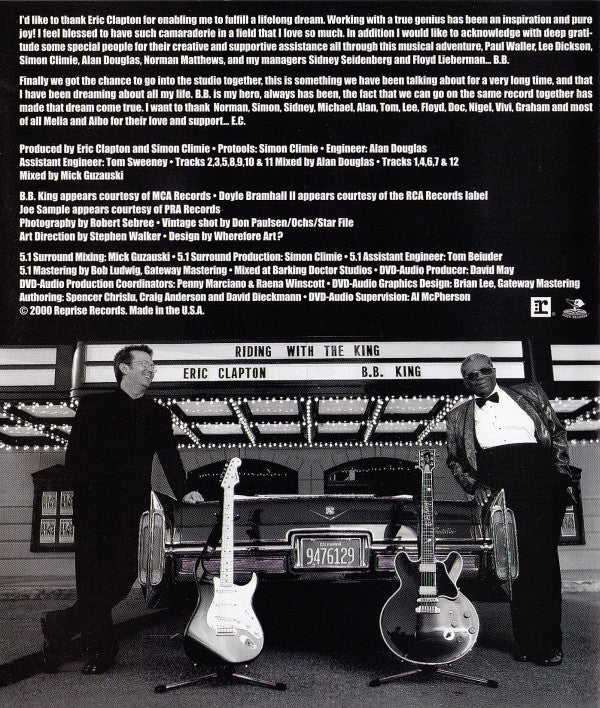 B.B. King & Eric Clapton : Riding With The King (DVD-V, Album, Multichannel)