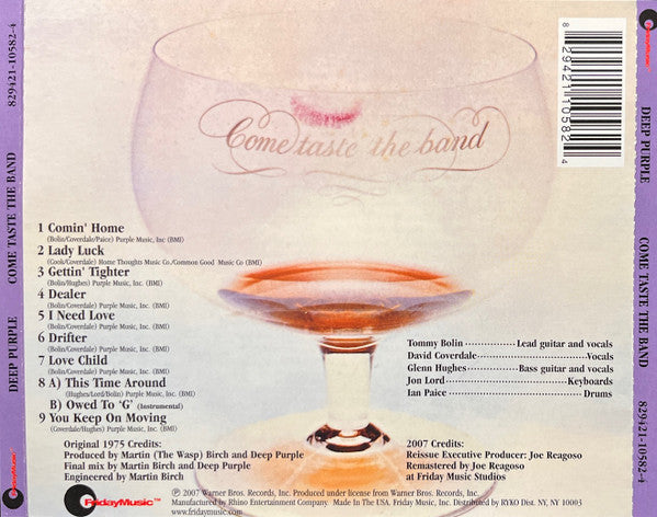 Deep Purple : Come Taste The Band (CD, Album, RE, RM)