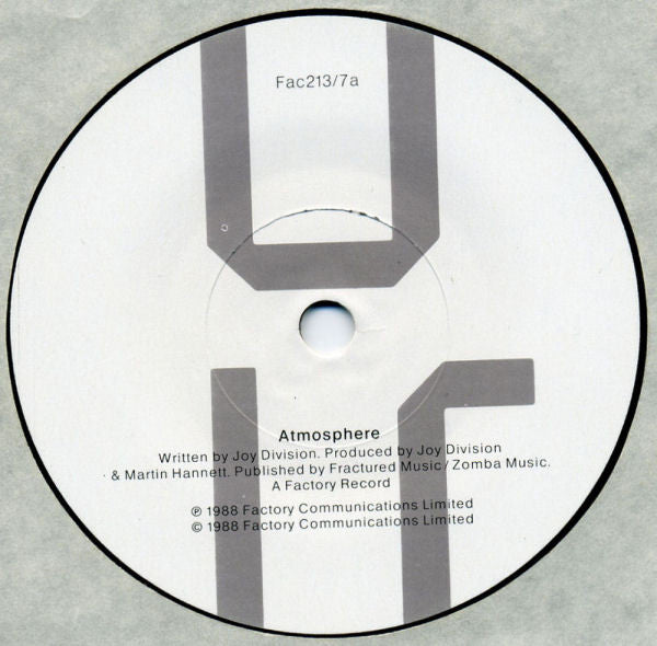 Joy Division : Atmosphere (7", Single, RP)