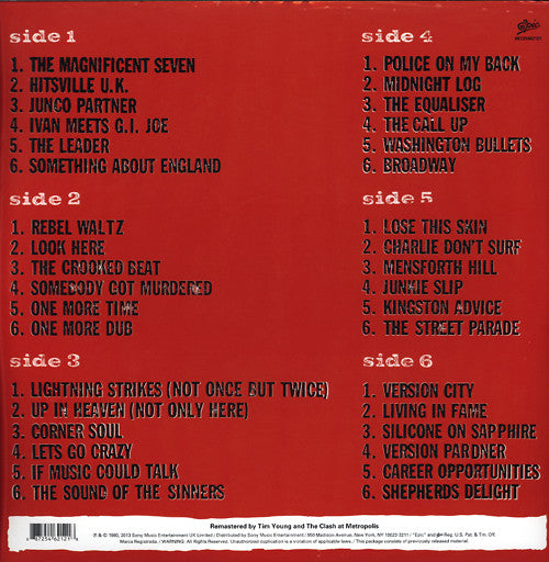 The Clash : Sandinista! (3xLP, Album, RE, RM, 180)