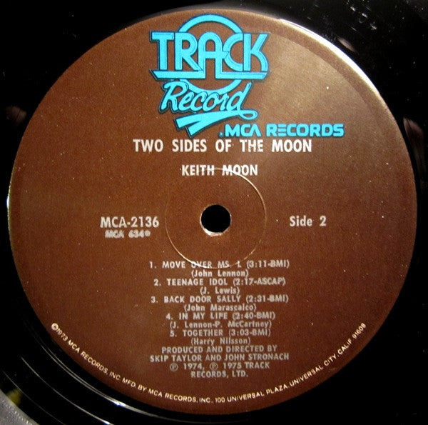 Keith Moon : Two Sides Of The Moon (LP, Album, Glo)