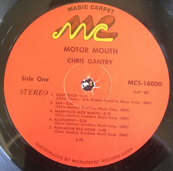 Chris Gantry : Motor Mouth (LP, Album)