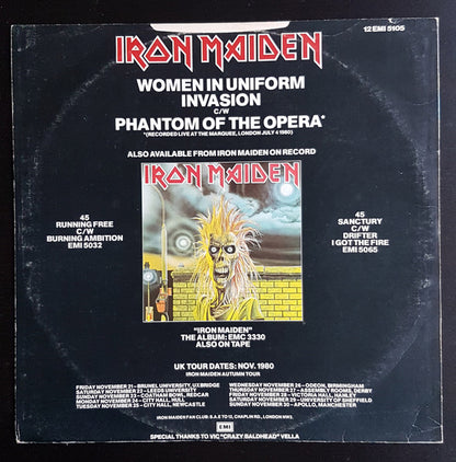 Iron Maiden : Women In Uniform (12", Single)