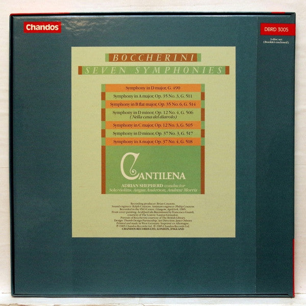Boccherini*, Cantilena, Adrian Shepherd : Seven Symphonies (Box + 3xLP)