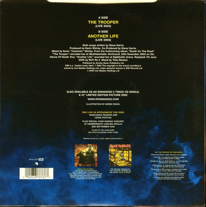 Iron Maiden : The Trooper (7", Single, Ltd, Blu)
