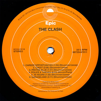 The Clash : The Clash (LP, Album, RE, RM, 180)