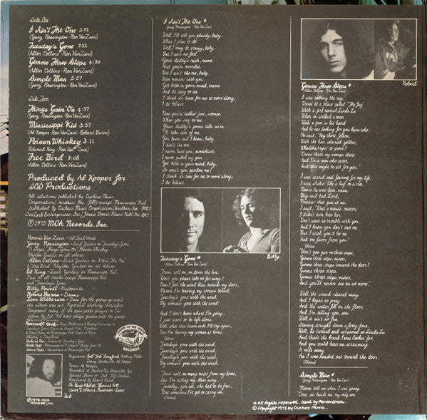 Lynyrd Skynyrd : (Pronounced 'Lĕh-'nérd 'Skin-'nérd) (LP, Album, RE, Glo)