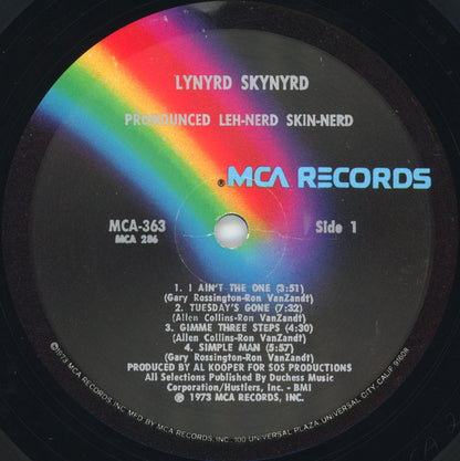 Lynyrd Skynyrd : (Pronounced 'Lĕh-'nérd 'Skin-'nérd) (LP, Album, RE, Glo)