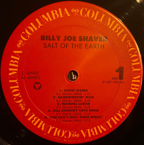 Billy Joe Shaver : Salt Of The Earth (LP, Album)