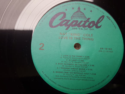 Nat "King" Cole* : Love Is The Thing (LP, Album, RE)