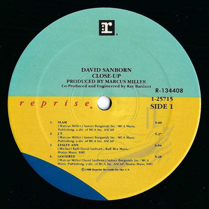 David Sanborn : Close-Up (LP, Album, Club)