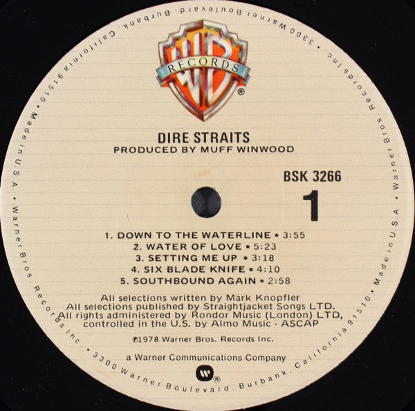 Dire Straits : Dire Straits (LP, Album, Jac)