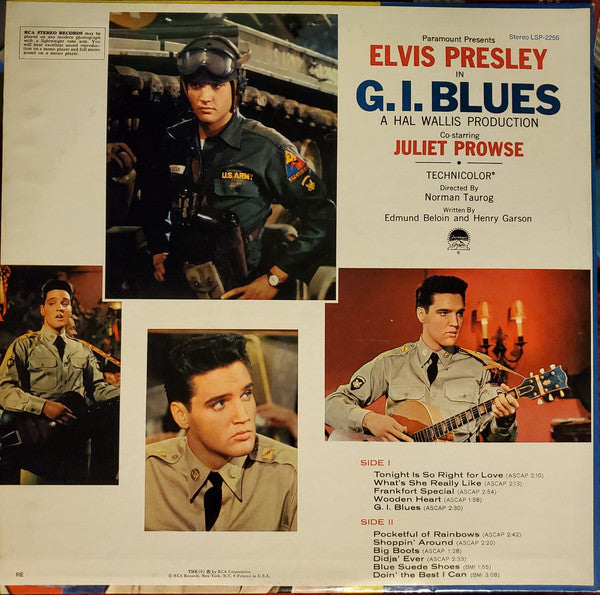 Elvis Presley : G. I. Blues (LP, Album, RE)