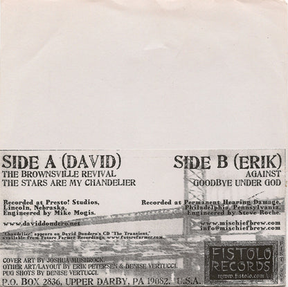 David Dondero & Mischief Brew (2) : Two Box-Cars (7", Ltd, RP)