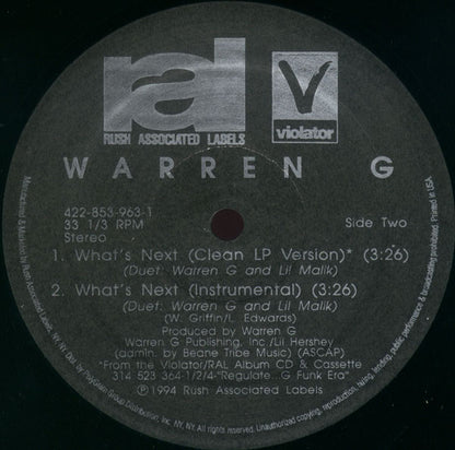 Warren G : Do You See (12", Single)