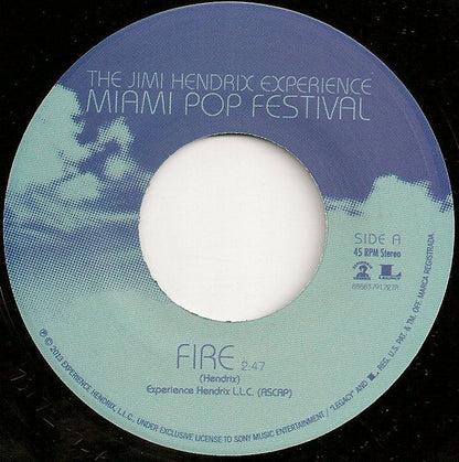The Jimi Hendrix Experience : Fire / Foxey Lady (Miami Pop Festival) (7", RSD, Ltd, Num)